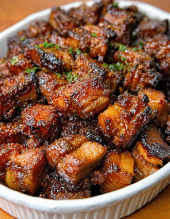 Keto Pork Belly Burnt Ends