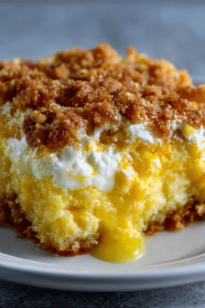 Lemon Cream Cheese Dump Cake