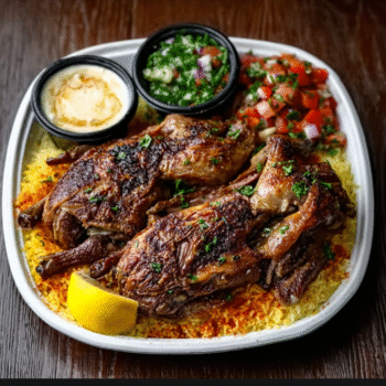 Lemon-Garlic Roasted Pigeon (Hamam Mahshi)