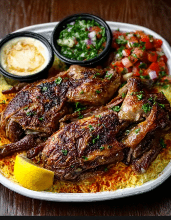 Lemon-Garlic Roasted Pigeon (Hamam Mahshi)