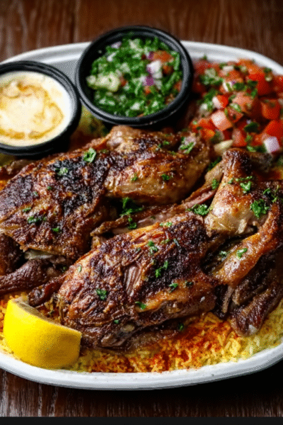 Lemon-Garlic Roasted Pigeon (Hamam Mahshi)
