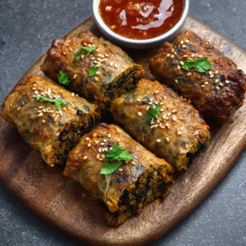 Lentil & Spinach Mahshi Rolls