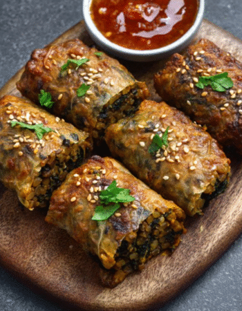 Lentil & Spinach Mahshi Rolls