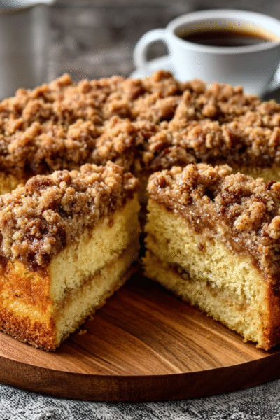 Maple Streusel Cake with Browned Butter