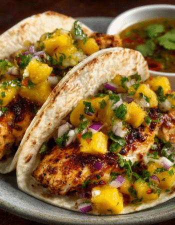 Mauritian Pineapple & Chili Salsa Fish Tacos