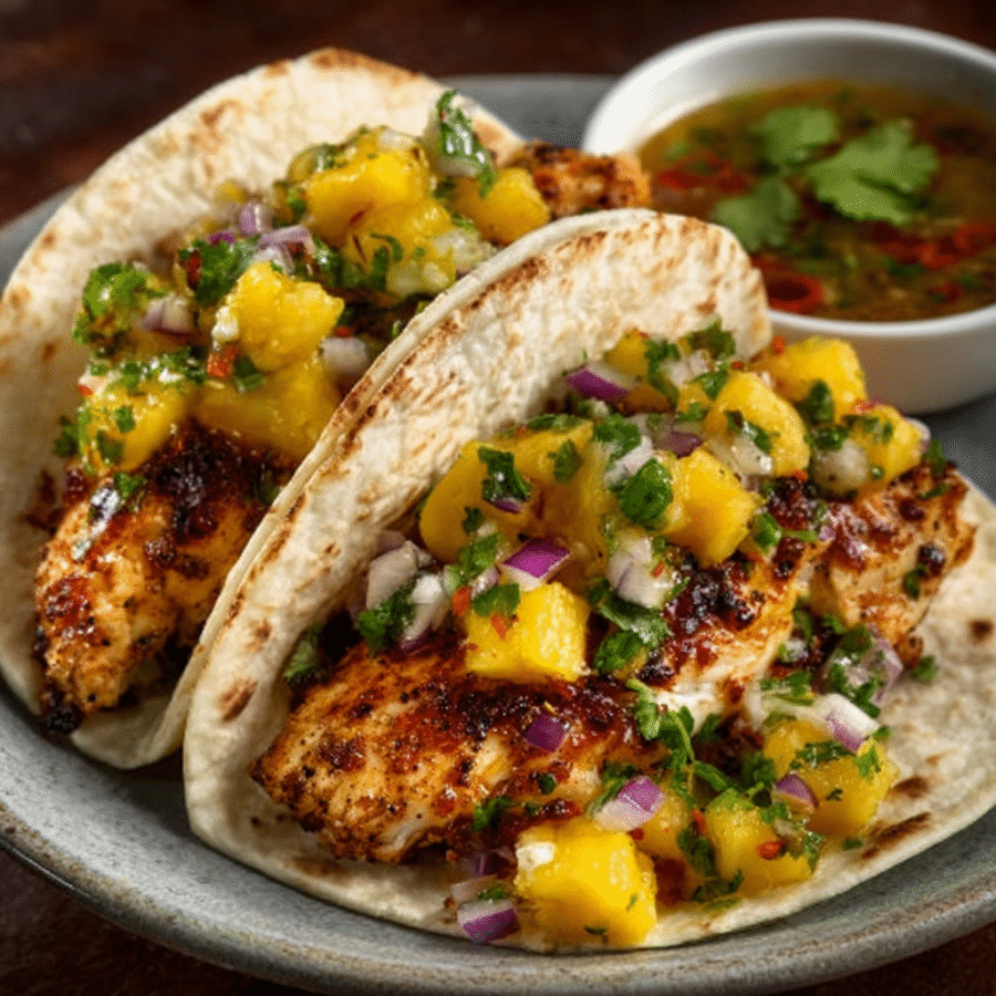 Mauritian Pineapple & Chili Salsa Fish Tacos for Summer Flavor 6 Mauritian Pineapple Chili Salsa Fish Tacos