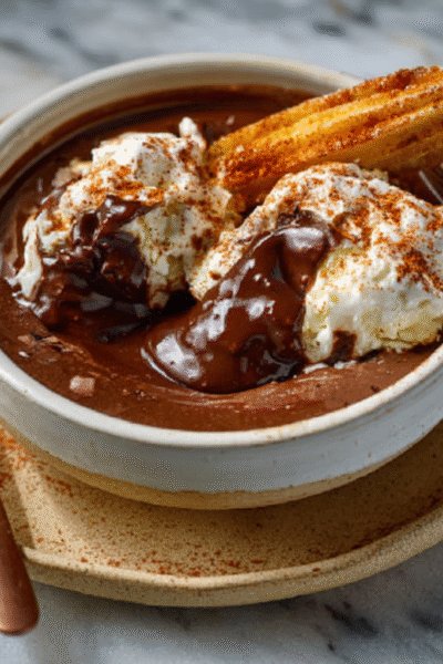 Mexican Churro-Spiced Hot Chocolate Mousse