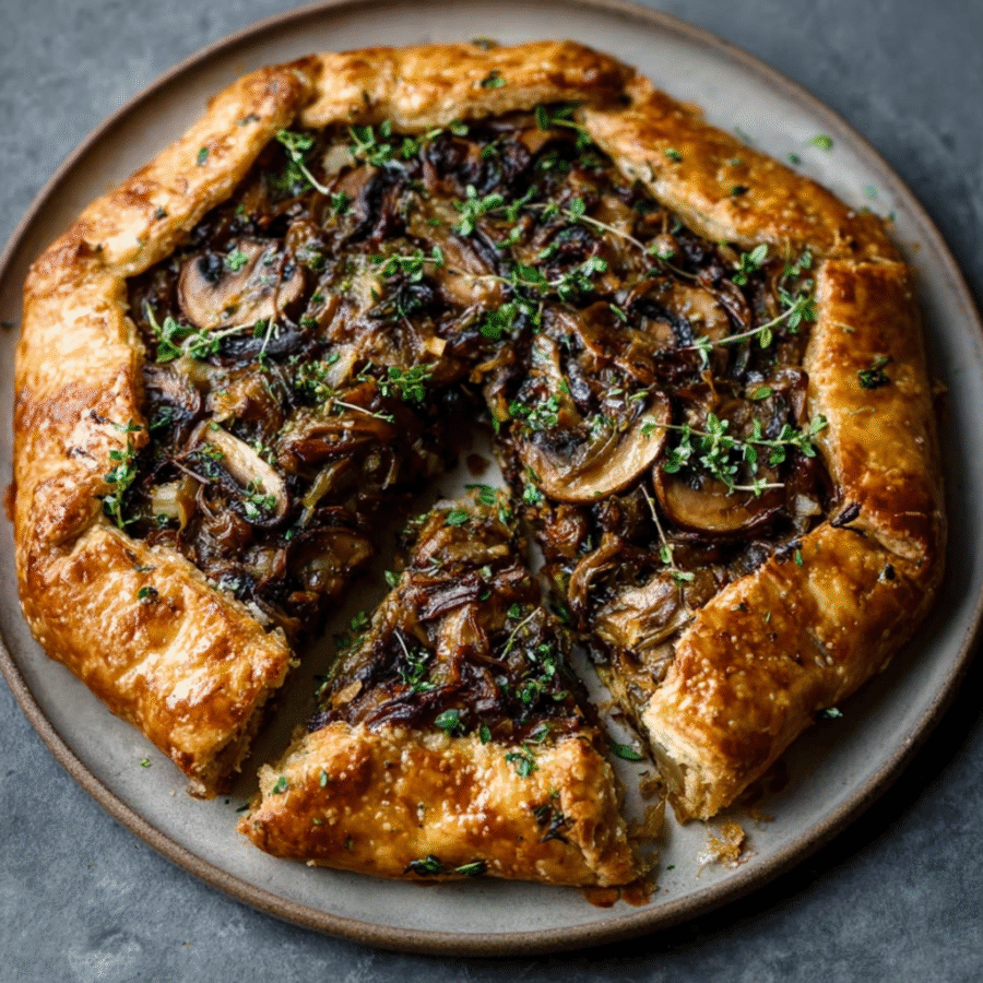 Mushroom & Leek Galette with Puff Pastry: Try This! 6 Mushroom & Leek Galette with Puff Pastry