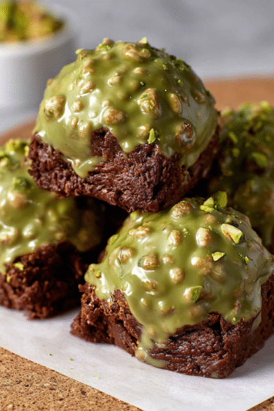 Pistachio Ferrero Rocher Brownies Recipe