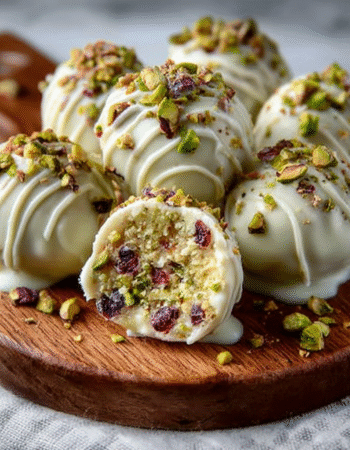 Pistachio White Chocolate Truffles