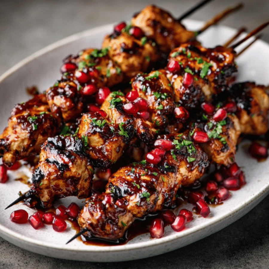 Pomegranate Molasses Chicken Skewers: Unleash Flavor Today! 6 Pomegranate Molasses Chicken Skewers