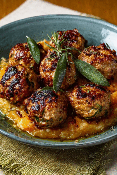 Pork, Apple & Sage Meatballs
