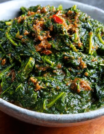 Pumpkin Leaves with Peanut Butter