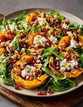 Roasted Pumpkin, Goat Cheese & Walnut Salad