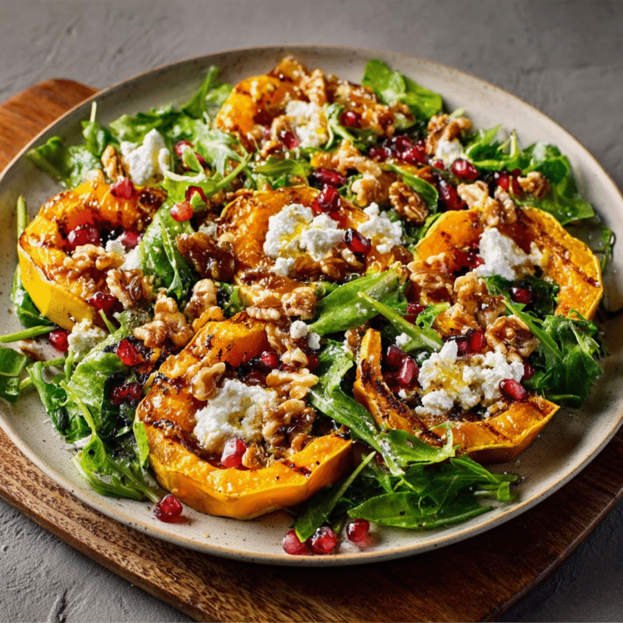 Roasted Pumpkin, Goat Cheese & Walnut Salad Delight! 6 Roasted Pumpkin, Goat Cheese & Walnut Salad