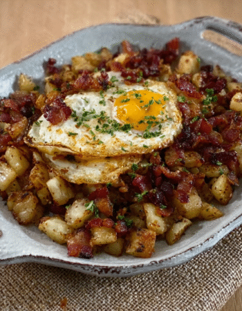 Roasted Turnip & Bacon Hash