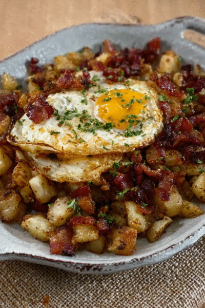 Roasted Turnip & Bacon Hash