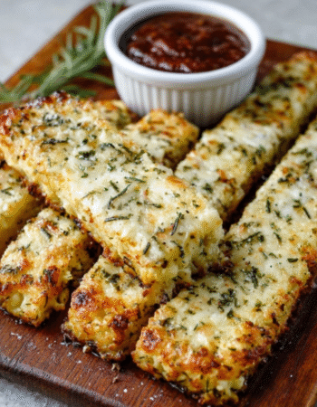 Rosemary-Parmesan Cauliflower Breadsticks