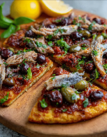 Sardine & Olive Tapenade Keto Flatbread