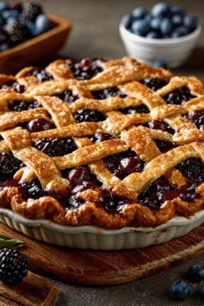Saskatoon Berry Pie