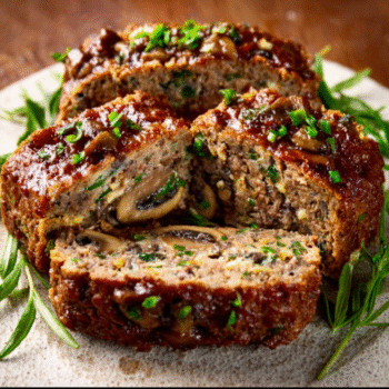 Savory Mushroom-Stuffed Meatloaf Wreath