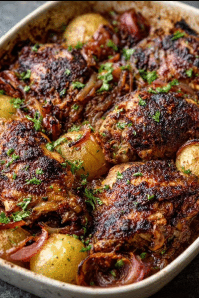 Sheet-Pan Musakhan (Palestinian Chicken & Potatoes)