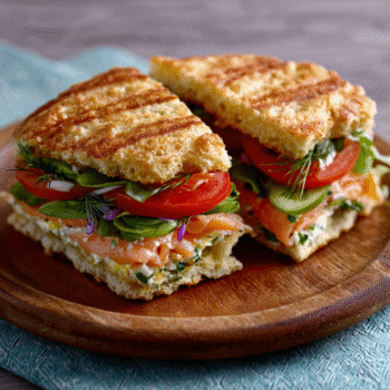 Smoked Salmon & Dill Cloud Bread Sandwiches