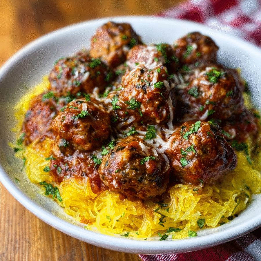 Pork, Apple & Sage Meatballs: A Flavorful Twist! 6 Spaghetti Squash & Meatballs