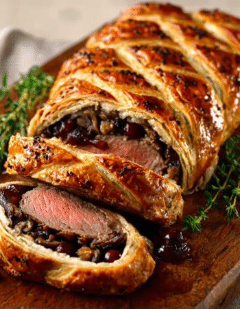 Spiced Cranberry Beef Wellington