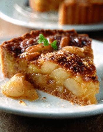 Spiced Pear and Almond Tart