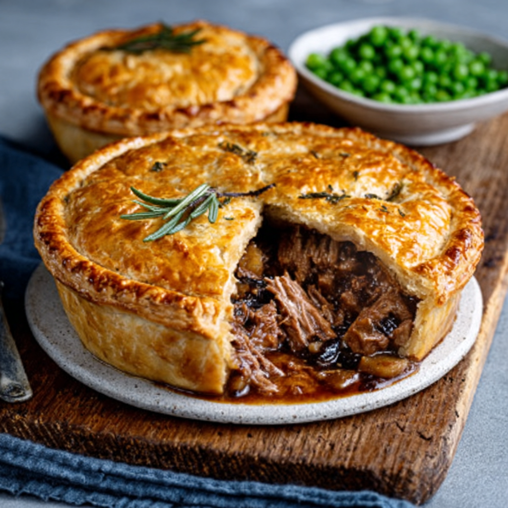 Spring Herb & Garlic Lamb Pies