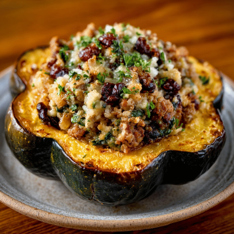 Stuffed Acorn Squash: A Cozy Fall Delight Recipe 6 Stuffed Acorn Squash
