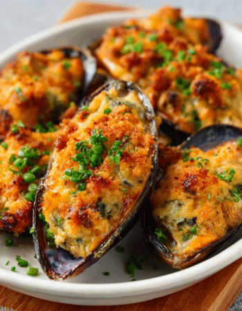 Stuffed Baked Mussels