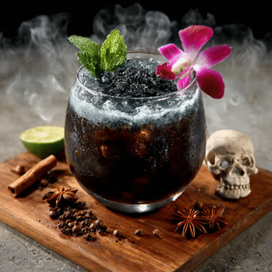 Thai Coconut Charcoal Iced Drink: Refresh Your Day! 6 Thai Coconut Charcoal Iced Drink