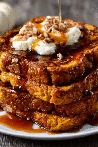 The BEST Pumpkin French Toast