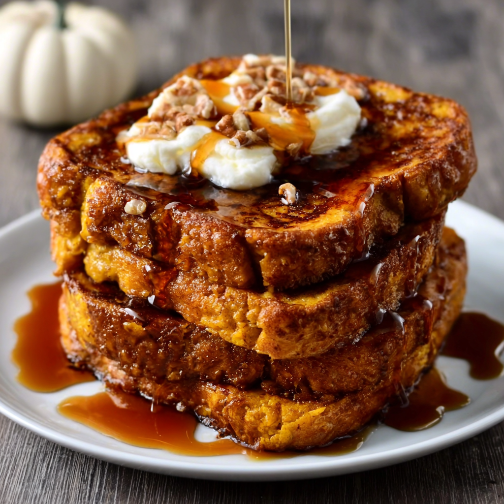 The BEST Pumpkin French Toast