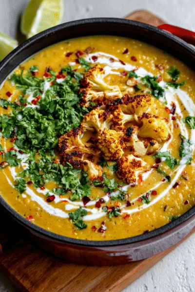 Turmeric Coconut Cauliflower Soup