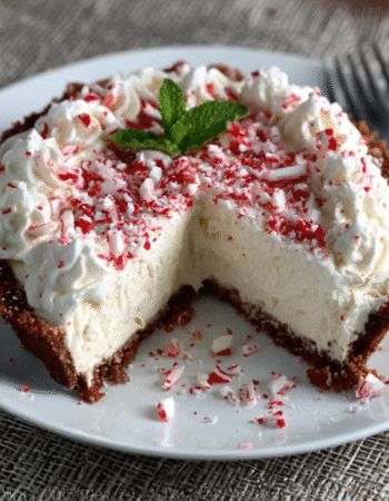 White Chocolate Peppermint Mousse Tart
