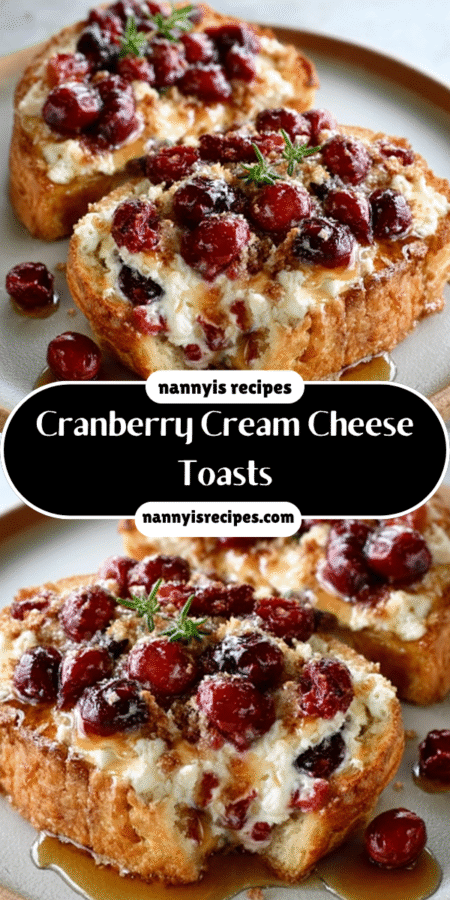 Cranberry Cream Cheese Toasts: A Delicious Holiday Treat! 7 2 3
