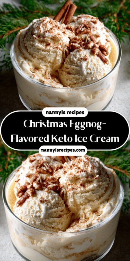 Christmas Eggnog-Flavored Keto Ice Cream is Divine! 7 25 5
