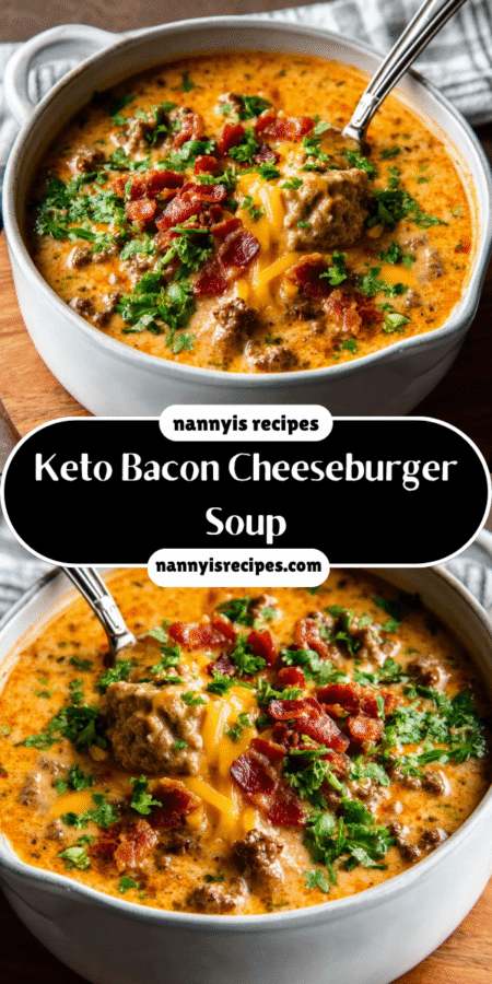Keto Bacon Cheeseburger Soup: A Silky Cheesy Delight! 7 26 1