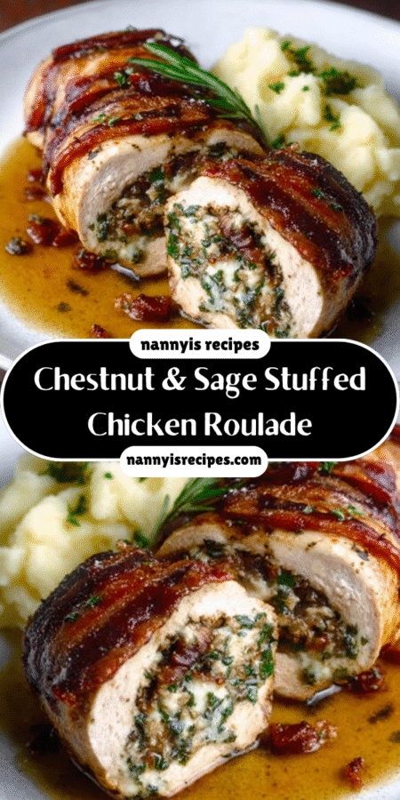 Chestnut & Sage Stuffed Chicken Roulade: Discover a savory delight! 7 4