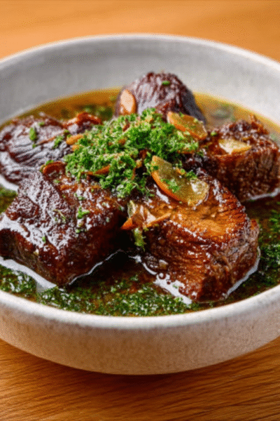 Beef Cheeks Braised in Bone Broth and Butter