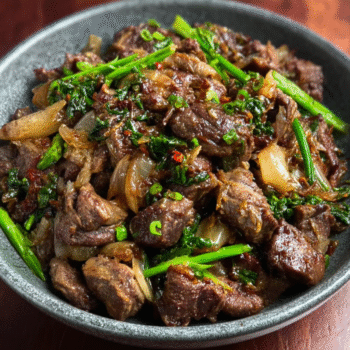 Beef Kidney Stir-Fry in Tallow