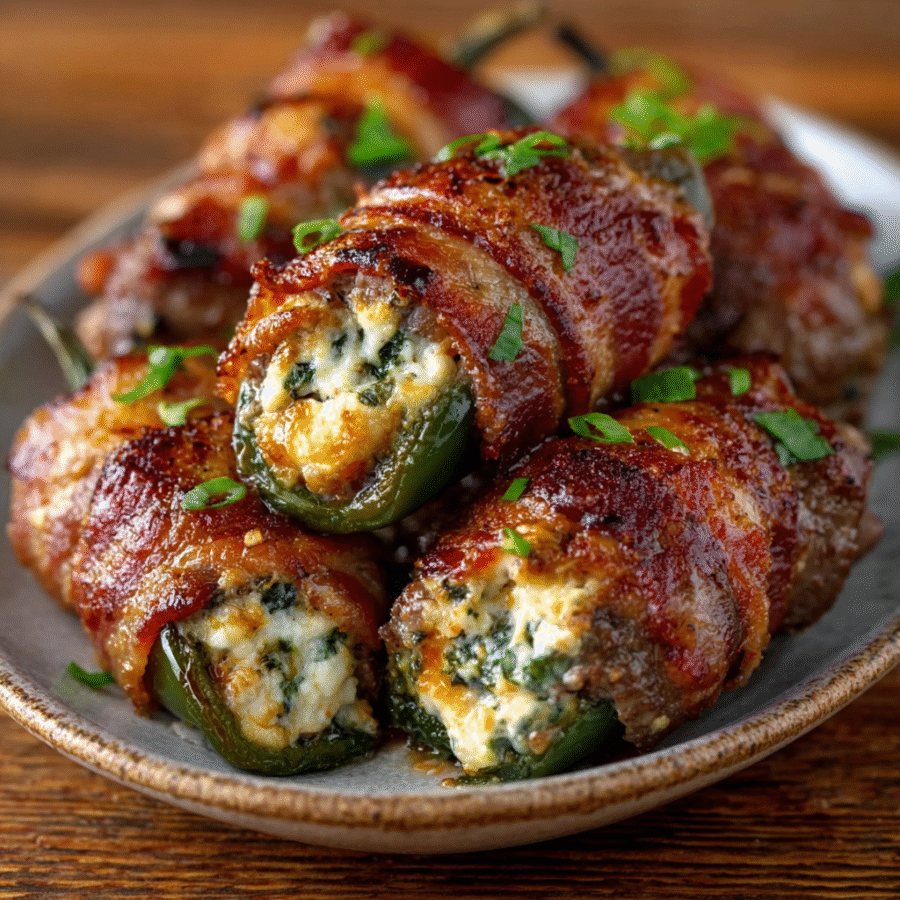Beef-Wrapped Cream Cheese Jalapeños