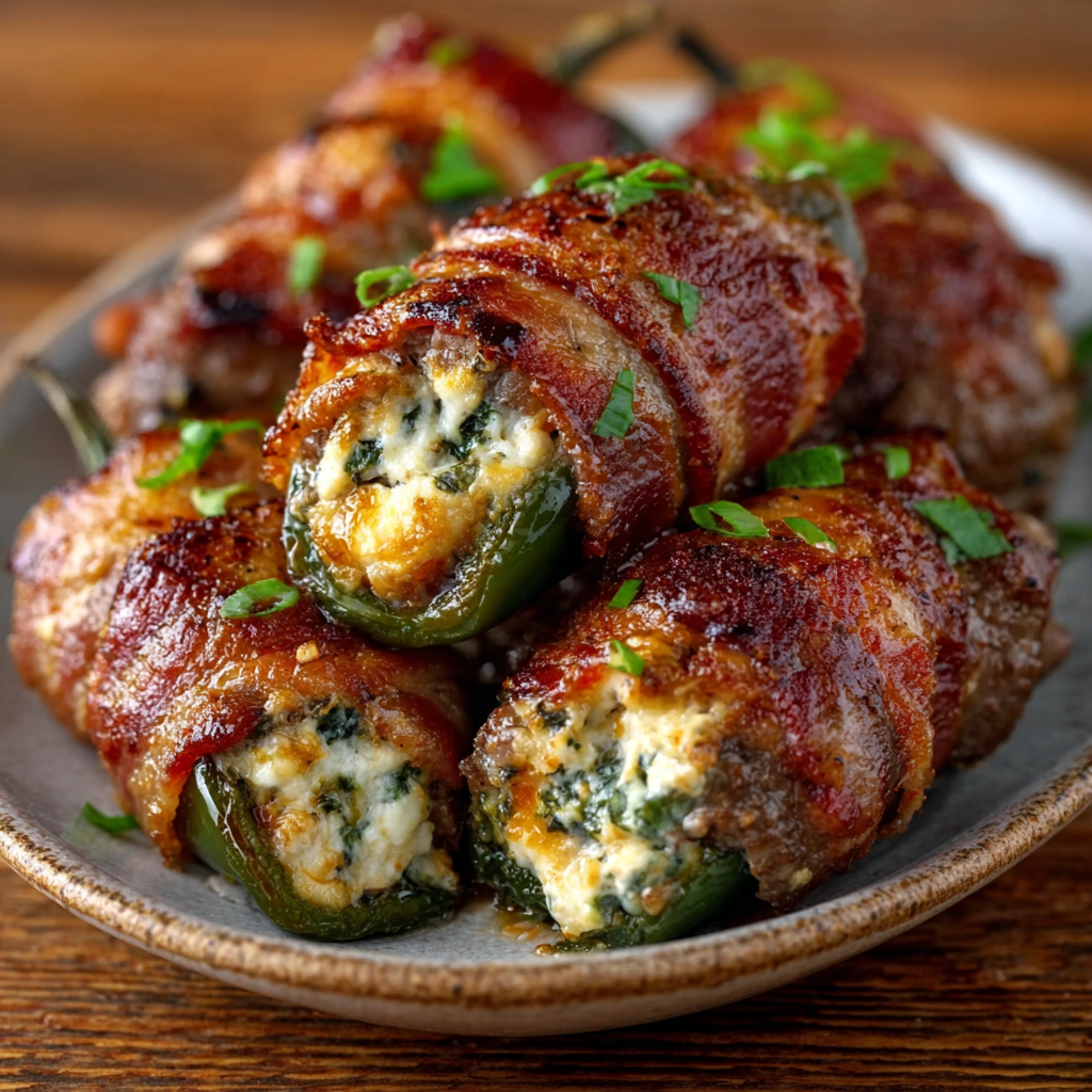 Beef-Wrapped Cream Cheese Jalapeños