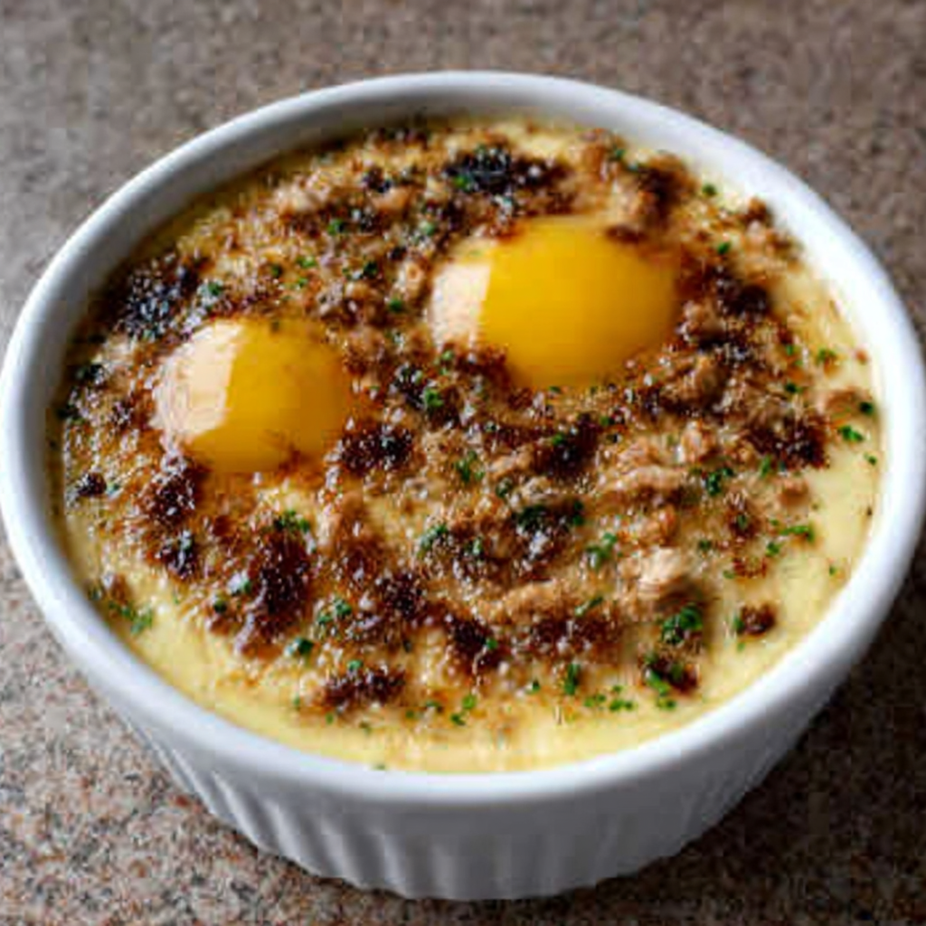 Bone Marrow Custard with Egg Yolk Base