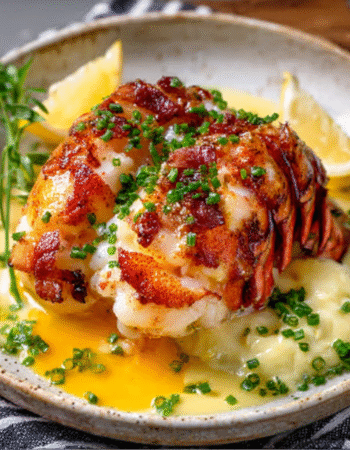Butter-Poached Lobster Tail with Egg Emulsion