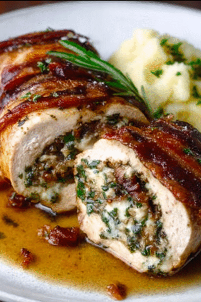 Chestnut & Sage Stuffed Chicken Roulade