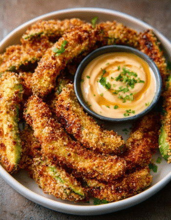 Chipotle Aioli Avocado Fries – Air Fryer Keto Crispy